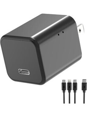 1080P HD Indoor WiFi Camera with Motion Detection, Type-C Charger, Mini Plug-in